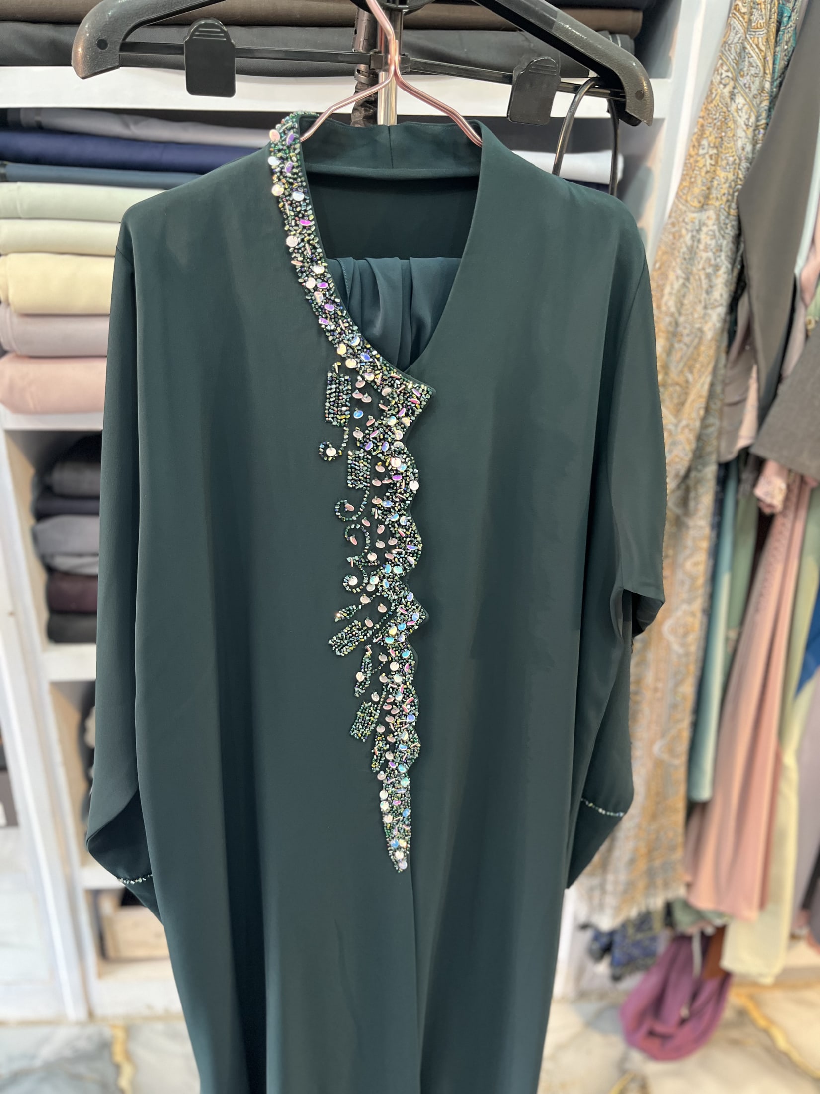 Sage Crystal Abaya
